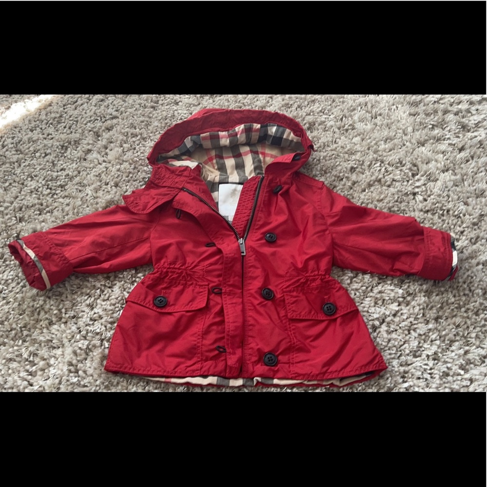 Authentic Burberry Girls 18M fall jacket! Like new condition!